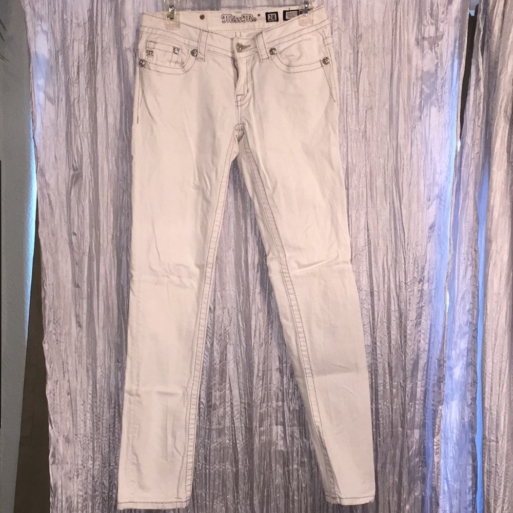 White Miss Me Jeans size 28
